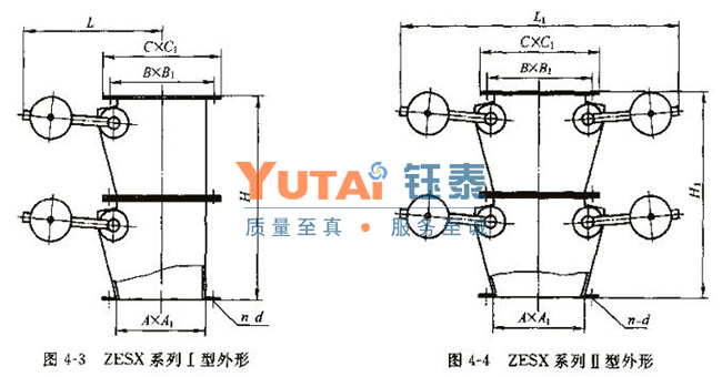 雙門垂錘翻板閥 雙門垂錘翻板閥